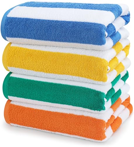 Utopia Towels 4er-Pack Strandtücher 76x152 cm, saugfähige Handtücher aus 100% Baumwolle...