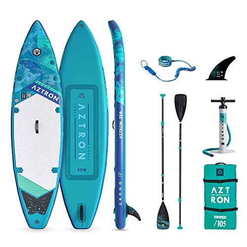 AZTRON Urono Touring 11'6' SUP Set (Stand up paddling Board), 350x81x15cm, Volumen 306L