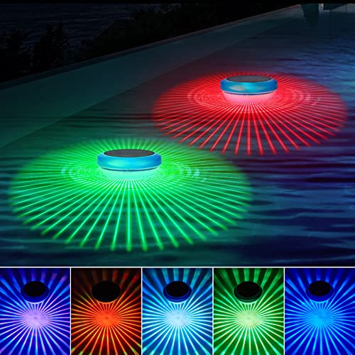 Solar Schwimmende Pool Licht,LED poolbeleuchtung mit Farbwechsel Wasserdicht...