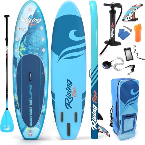 SereneLife Stand Up Paddling Board Set, SUP Board Komplettes Zubehör, Stand Up Paddle...