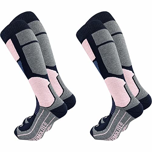 GAWILO 2 Paar Damen THERMOLITE® Skisocken – Snowboardsocken – Funktionssocken mit...