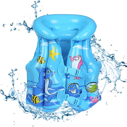 Kinder Schwimmweste Float Jacket, Aufblasbare Kleinkind Badeanzug Assist Bademode...