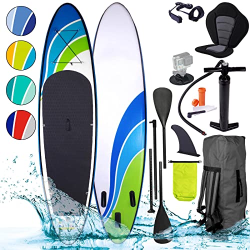 BRAST SUP Board Wave Design | Aufblasbares Stand up Paddle Set | 300-365cm viele Modelle |...