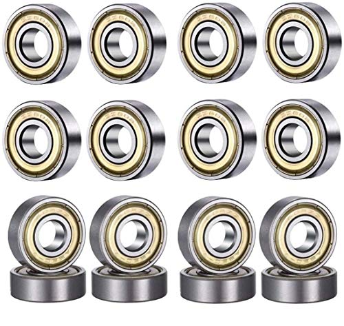 HonLena 608 ZZ Kugellager, 20 Pack 8mm x 22mm x 7mm Metall Double Shielded Miniatur...