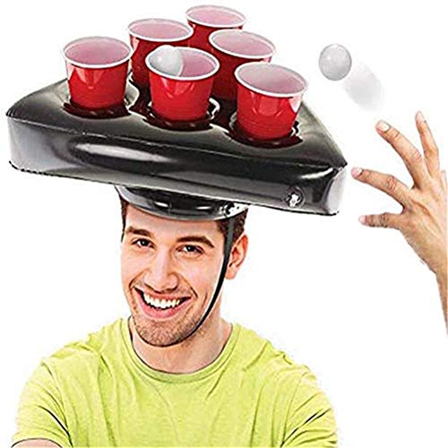 Aufblasbarer Beer-Pong-Hat, Beer Pong Spiel,Interaktives Spiel Werfen Kinderspielzeug 1PC...