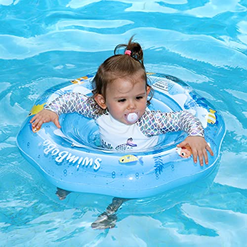 Aufblasbarer Baby-Schwimmring für Kleinkinder, 6-36 Monate, Blau