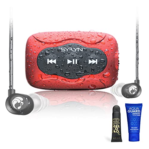 Wasserdichtes 8 GB SYRYN Swimbuds Flip Bundle zum Schwimmen mit Musik | Ziehen Sie MP3,...