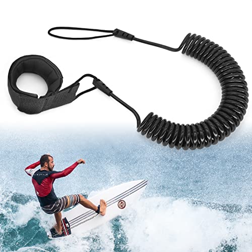 JEEZAO Surfboard Leash,TPU Paddle Leash mit Sicherheit Fußschlaufe für Stand Up Paddle...