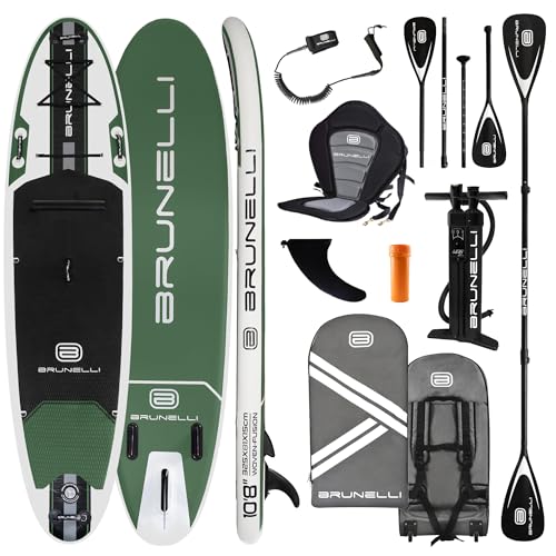 BRUNELLI 10.8 Woven X Fusion Double Layer iSUP Board aufblasbar Stand Up Paddle Surfboard...