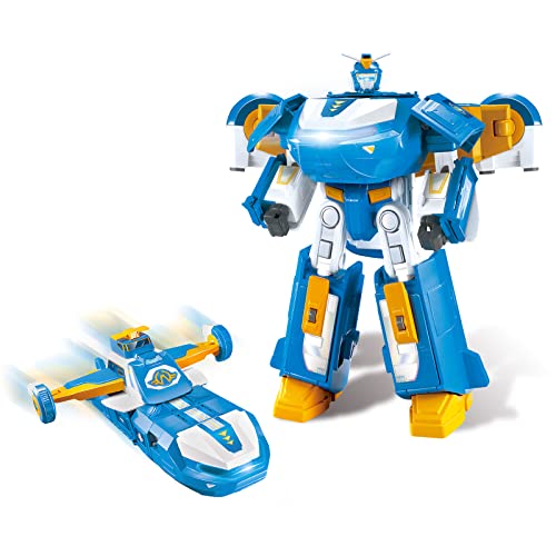 Super Wings 3-in-1 World Aircraft Transforming Robot mit Licht- und Soundeffekten, mit...