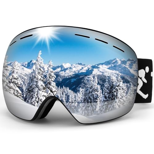 Trusiel Skibrille, Skibrille Damen Herren Anti-Fog Skibrillen OTG, Skibrille für...