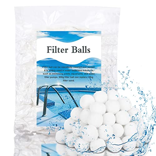 UNIDEAL Filterballs für Sandfilteranlagen, 900g Filterbälle Pool Filter Balls Sandfilter...