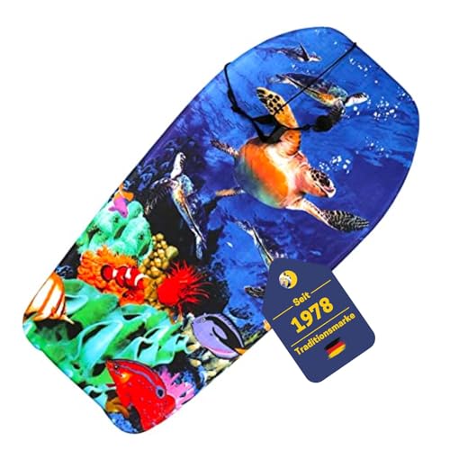 Best Sporting Bodyboard Kinder in tierischem Hai- oder Schildkröten-Design I Surfbrett 92...