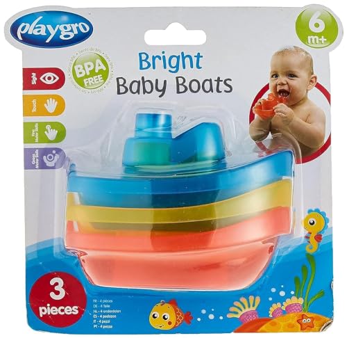 Playgro Bade-Boote 3-tlg. - Wasserspielzeug - Babyspielzeug - Spielzeug - Kleinkinder -...