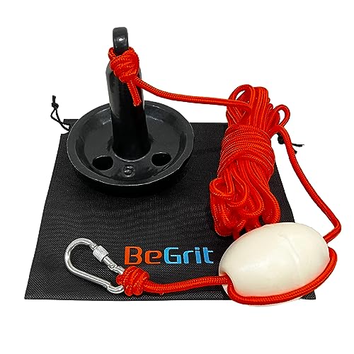 BeGrit 5lb Pilzanker Set Schlauchboot Anker Kajaks Anker Verzinkt Anker PE-Beschichtung...