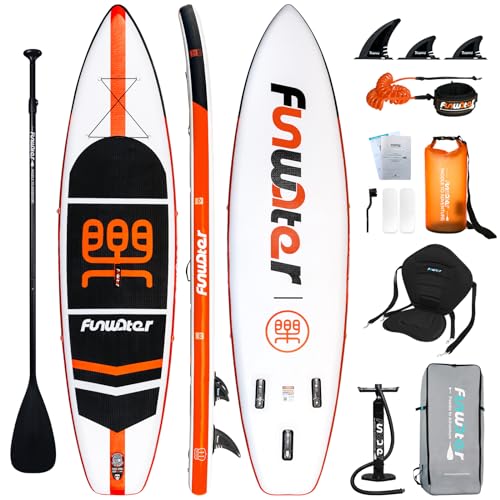 FunWater Aufblasbare Stand Up Paddling Board Sup Paddle Board Mit Verstellbarem Paddel,...