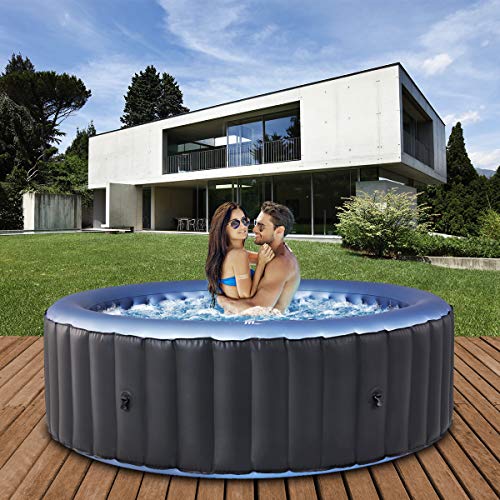 Miweba MSpa aufblasbarer Whirlpool Outdoor Bergen C-BE061 | Rund ⌀ 204.0 cm - 6 Personen...