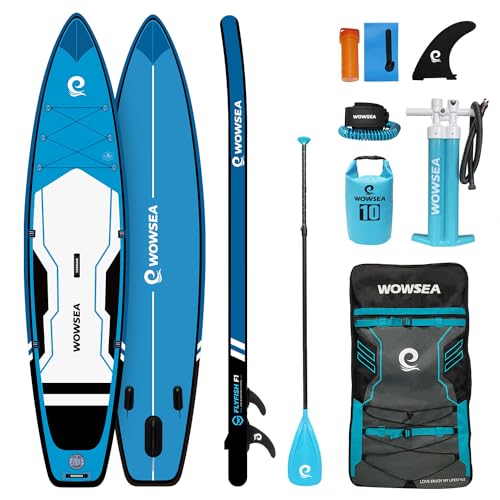 WOWSEA Flyfish F1 Aufblasbares Paddle Board, Langlebiges und Stabiles Touren Paddelboard...