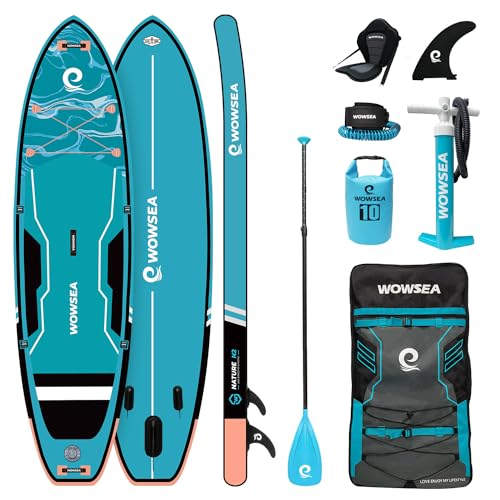 WOWSEA Nature N2 Aufblasbares Stand Up Paddle Board, Langlebiges und Stabiles Freizeit...