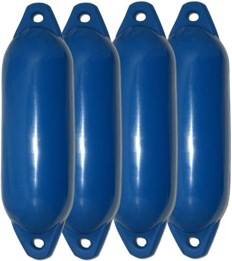 Majoni 4er-Set Bootsfender Star 35 - Farbe blau, Länge 62cm