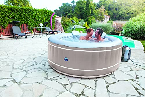 NetSpa - Whirlpool aufblasbar TÜV geprüft, SPA Selbstaufblasend, beheizter Pool Outdoor...