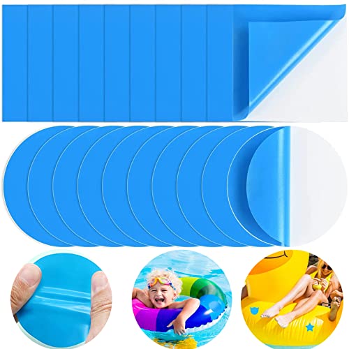 YCVSKY 20 Stück Poolflicken Selbstklebend Unterwasser,Pool Reparaturset Unterwasser, PVC...