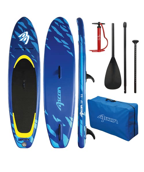 Ascan Wind SUP Board Set 10,6 Allroundboard mit Windsurfoption Windsup kpl. mit 3tlg. Alu...