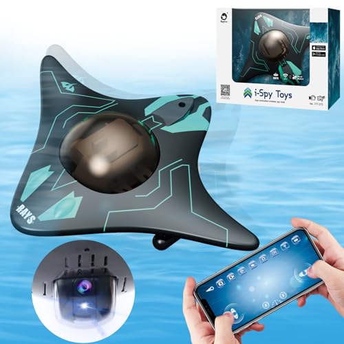 OBEST Fernsteuerboot,Wasserspielzeug mit High Definition Kamera,LED Lichter,APP...