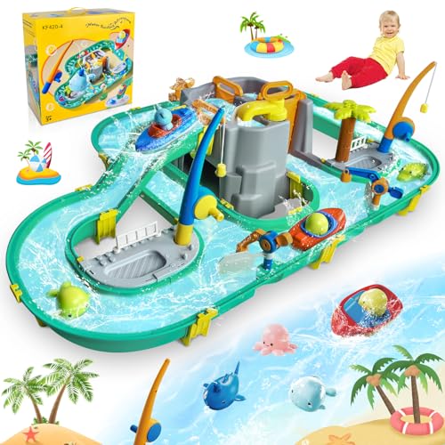 JONRRYIN Wassertisch Spielzeug, Wassertisch Kinder Draußen Spielzeug, Strandspielzeug...