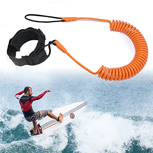 JEEZAO Surfboard Leash,TPU Paddle Leash mit Sicherheit Fußschlaufe für Stand Up Paddle...