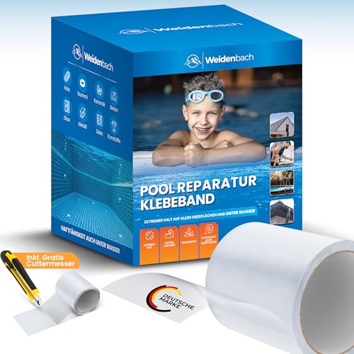 Weidenbach Pool Reparaturset - starkes und wasserdichtes unterwasser Klebeband -...