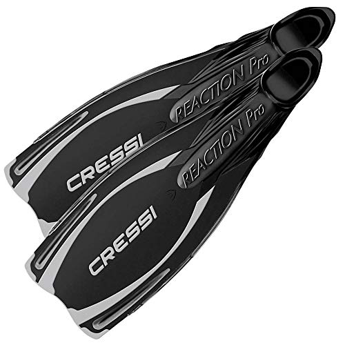 Cressi Reaction Pro Fins - Flossen zum Tauchen, Freitauchen und Schnorcheln, Adult Unisex