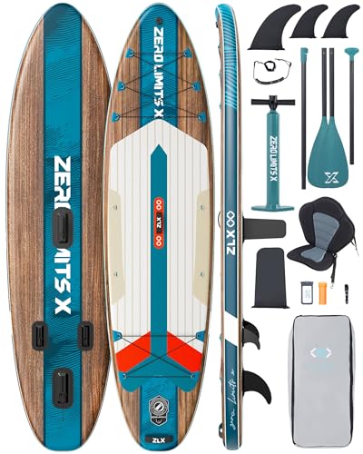 ZLX 320 cm Aufblasbares Stand Up Paddle Board - Premium SUP Board für alle Skill...