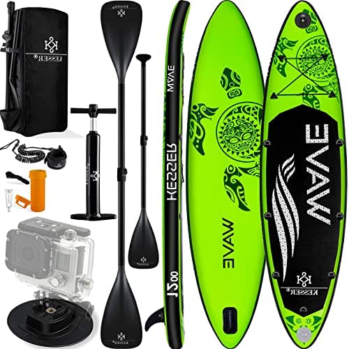 KESSER® Aufblasbares SUP Board Set Stand Up Paddle Board Premium Surfboard Wassersport |...