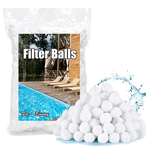 Fox·Bunny Filterbälle Pool 700g,Filterballs für Sandfilteranlagen, Kann 25 kg...