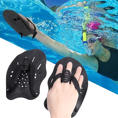 Handpaddel zum Schwimmen, 1 Paar Schwimmpaddel, Schwimmtraining Handpaddel mit...