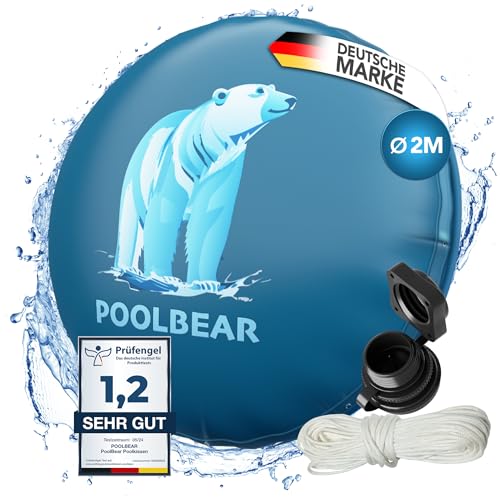 PoolBear | Poolkissen Winter 2m Winterkissen XXL I Pool-Luftkissen mit Doppelnaht inkl...