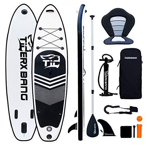 Tigerxbang SUP Board Stand Up Paddling Board | 10'6' 320x80x15cm | Kayak Seat| Komplettes...