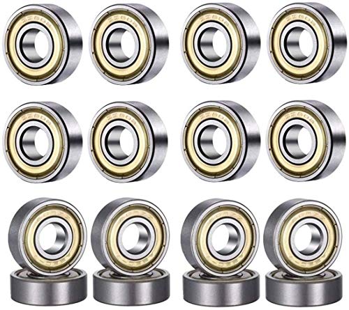 HonLena 608 ZZ Kugellager, 20 Pack 8mm x 22mm x 7mm Metall Double Shielded Miniatur...