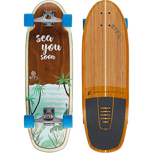 BTFL Surfskate Board Cody Ideales Surftraining für Balance, Carving & Pumping. Komplett...