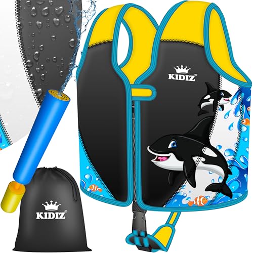 KIDIZ® Schwimmweste Kinder M 2-5 Jahre | Schwimmhilfe Jungen & Mädchen Badeweste Babys &...