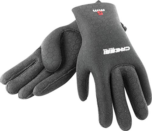 Cressi High Stretch Gloves, Black, XL Handschuhe, Schwarz
