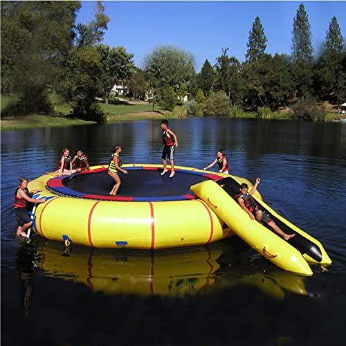 Aufblasbares Wassertrampolin, Seewassertrampolin Mit Rutsche Und Aufblasbarer...