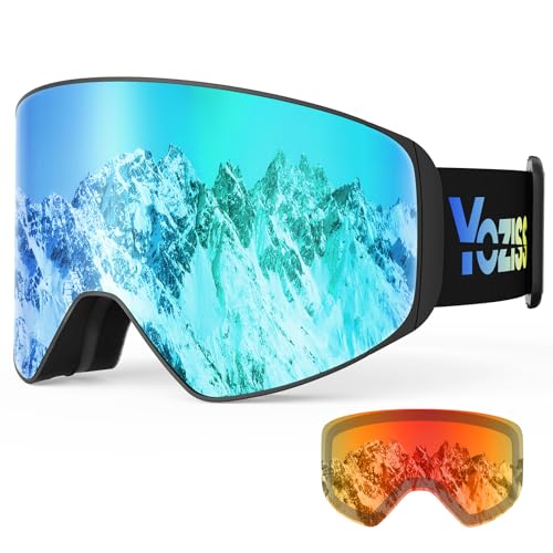 YOZISS Skibrille Unisex für Herren und Damen Jungen,Snowboardbrille mit Magnetische...