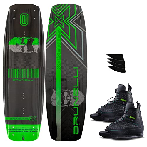 BRUNELLI Carbon Wakeboard Set 138 cm mit Jobe Maze Wakeboardbindungdung