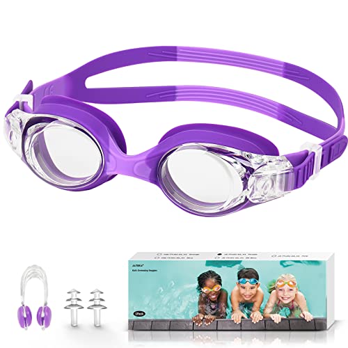 Schwimmbrille Kinder,Taucherbrille für Jungen und Mädchen,Anti UV-Schutz Kein Leck...