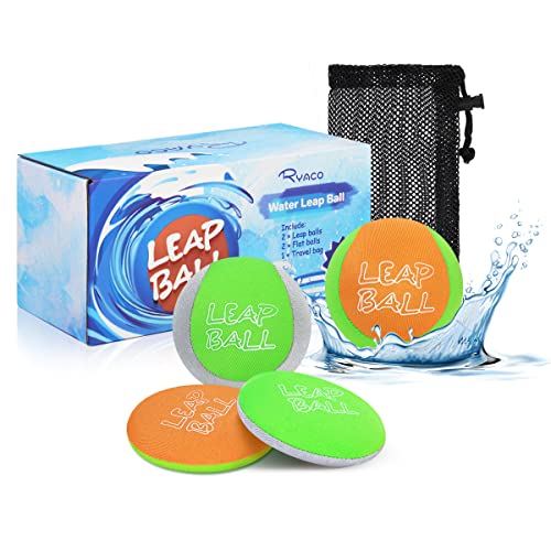 Ryaco Wasserbälle Sprungball – 4 Stück Wasserball Bouncing Ball für Kinder und...