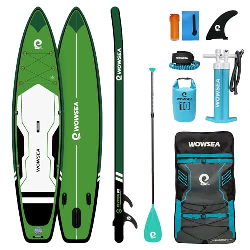 WOWSEA Flyfish F2 Aufblasbares Paddle Board, Langlebiges und Stabiles Touren Paddelboard...