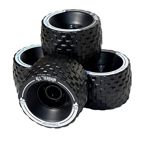 MBS All Terrain Wheels Skateboard-Rad, Schwarz, 100mm X 65mm