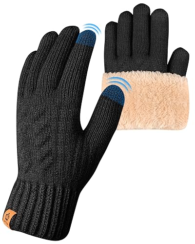 ARFNKIM Damen Winterhandschuhe mit Fleecefutter, Touchscreen Warme Gedehnt Dicke...